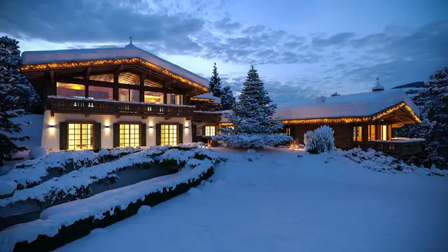 Architektur Rendering Chalet Österreich – Mountainments TWO